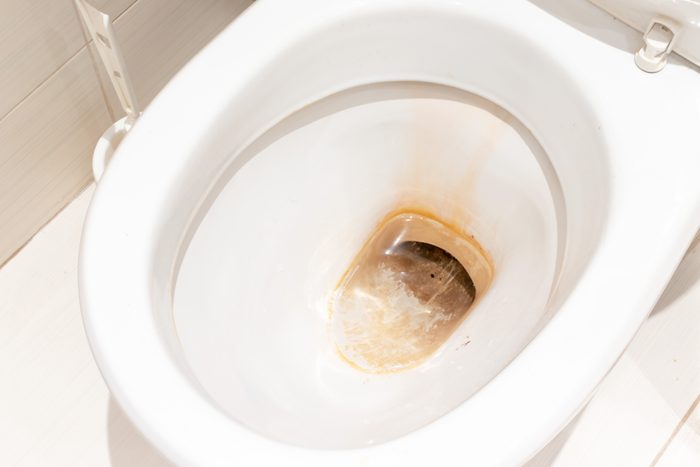 how to clean toilet that has stains 